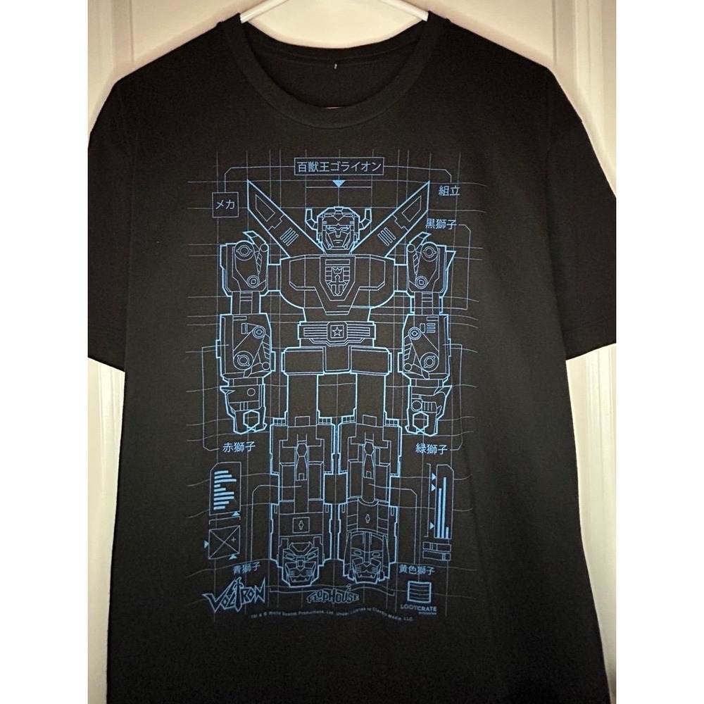Transformers "Voltron" Japenese Big Graphic T-Shirt Size‎ Mens Large